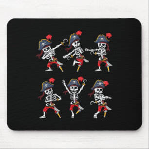 Mousepad Dançando Skeletons Piratas Desafiam Meninos