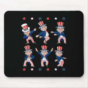 Mousepad Dançando Tio Sam 4 De Julho Meninos Patriótico