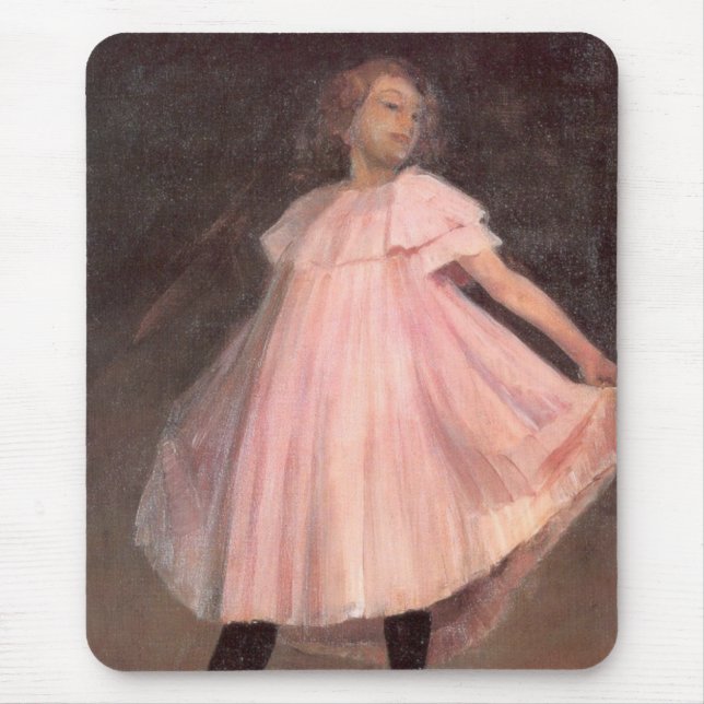 Mousepad Dançarina em um Vestido Rosa (Frente)