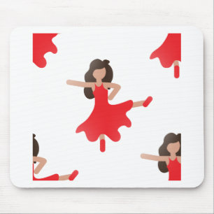 Mousepad dançarina emoji