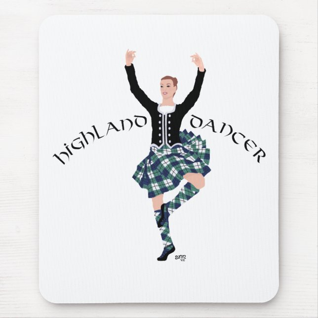 Mousepad Dançarino Escocês Highland Fling (Frente)