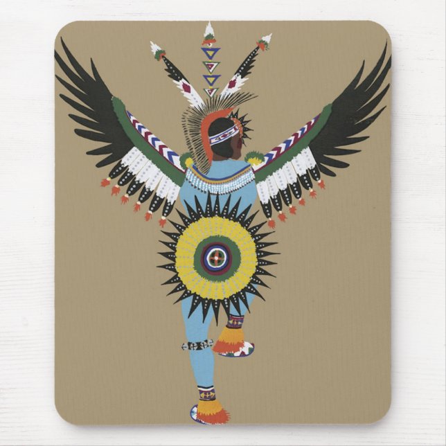 Mousepad Dançarino-Mousepad do nativo americano (Frente)