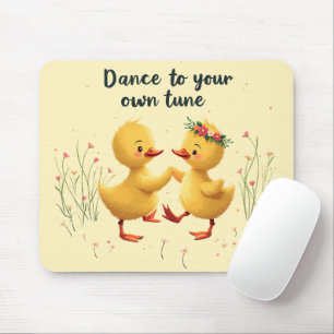 Mousepad Dançarinos Bonitos com Víblias de Primavera Floral