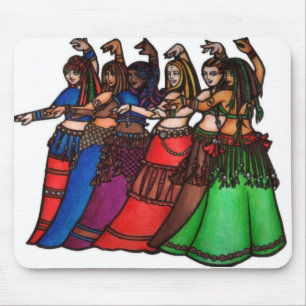 Mousepad Dançarinos de barriga Tribal Line