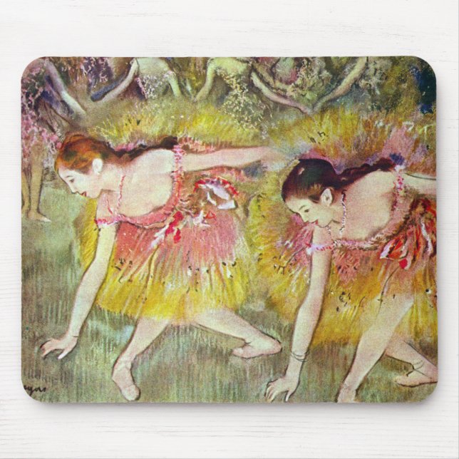 Mousepad Dançarinos descendo por Edgar Degas, Balé Art (Frente)