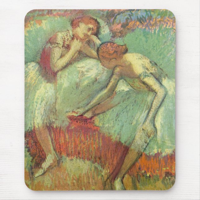 Mousepad Dançarinos em Verde por Edgar Degas, Balé de Vinta (Frente)