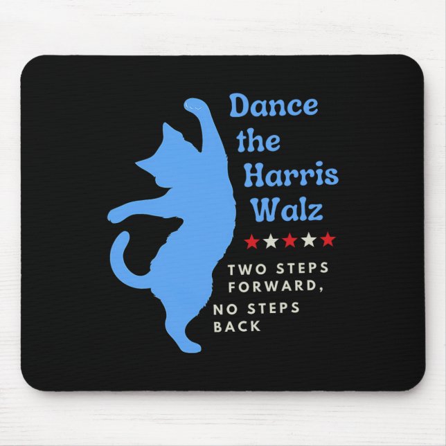 Mousepad Dance The Harris Wheimer 2024 Cat Lady Vote Kamala (Frente)