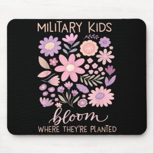Mousepad Dandelion Militar Floresce Onde Plantado Roxo