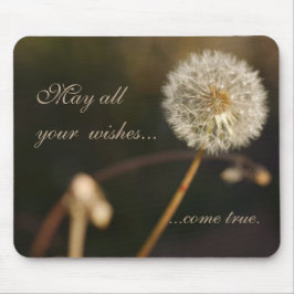Mousepad Dandelion Seed Head em tons castanhos