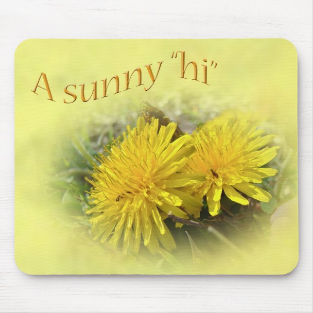 Mousepad Dandelions - Um Sunny Hi (Frente)