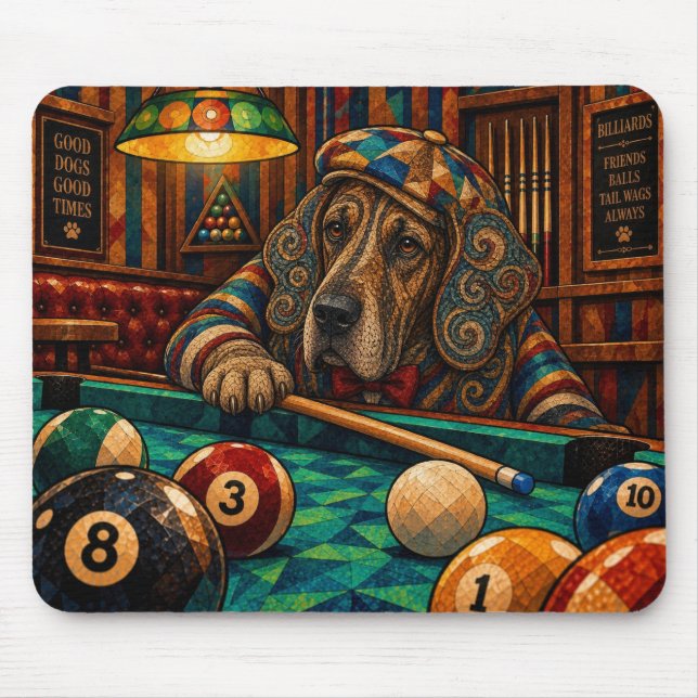 Mousepad Dane Grande, Mosaico Geométrico (Frente)