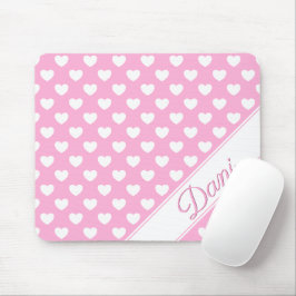 Mousepad Dani - Modelo de Nome Personalizado, Rosa Pastel