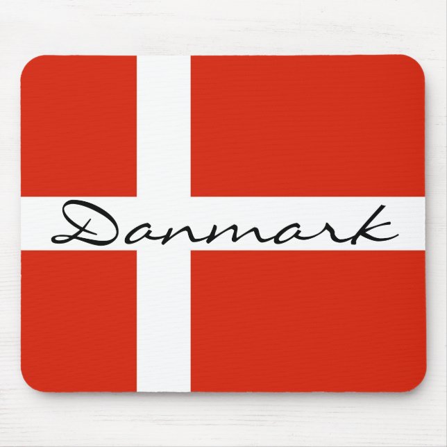 Mousepad Danmark with Dannebrog (Frente)