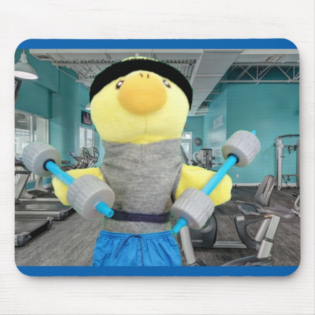 Mousepad Danny Duck no ginásio (Frente)