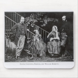 Mousepad Dante, Christina, Frances e William Rossetti