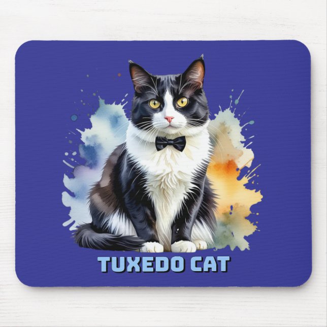 Mousepad Dapper Tuxedo Cat (Frente)