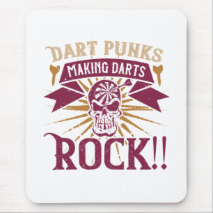Mousepad Dardos - Dart Punks Fazer Darts Rock!