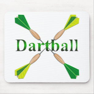 Mousepad Dardos de Bola Verde e Dourada