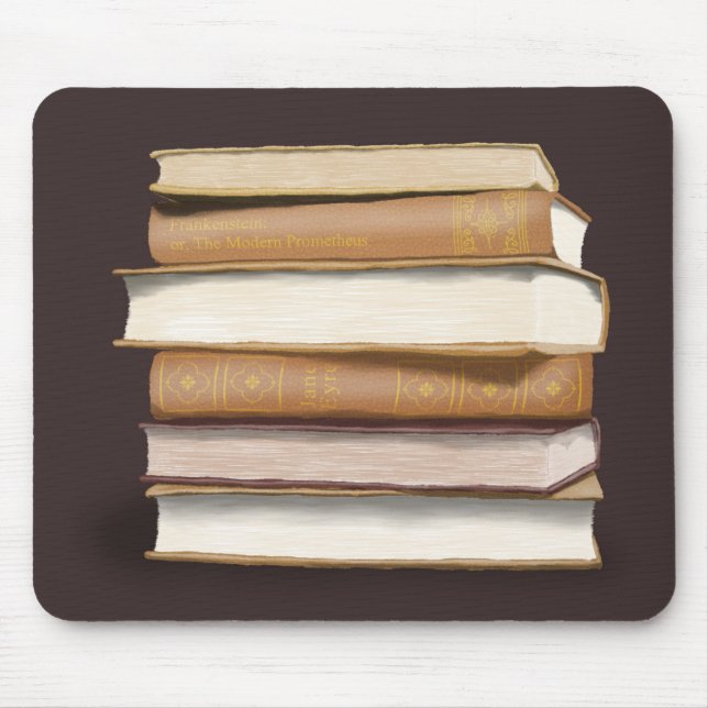 Mousepad Dark Academia Antique Books (Frente)