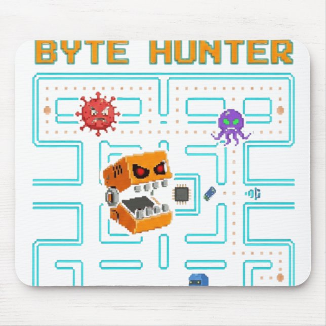 Mousepad Dark Edgy Arcade Game Pixel Skull Parody (Frente)