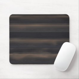 Mousepad Dark Japandi Madeira Carbonizada Carvão Minimalist