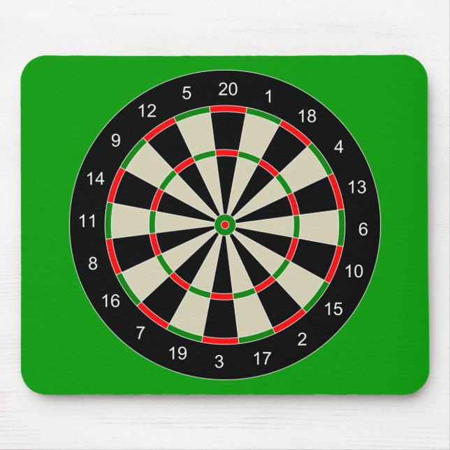Mousepad Darttarget_Vetor_Clipart DARTS DARTBOARD DESTINO (Frente)