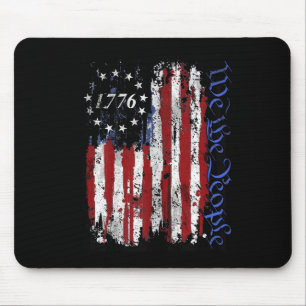 Mousepad Das Camisas De Julho, As Pessoas 1776 Usa Flag Jet
