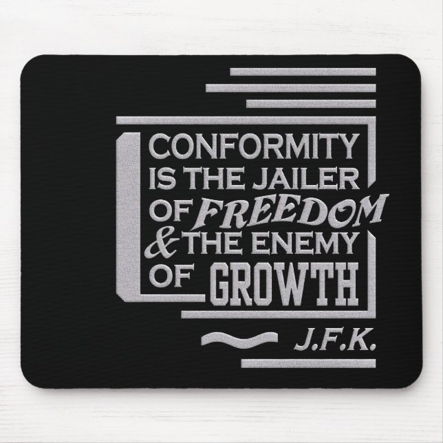 Mousepad das citações de JFK (Frente)