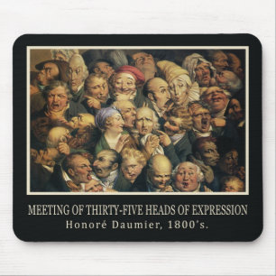 Mousepad das expressões de Daumier