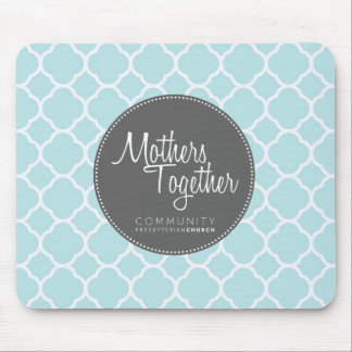 Mousepad Das mães tapete do rato cinzento do logotipo junto