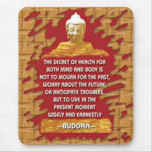 Mousepad das mensagens da motivação de Buddha