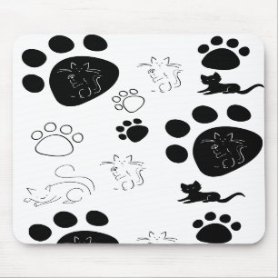 Mousepad das patas do gatinho