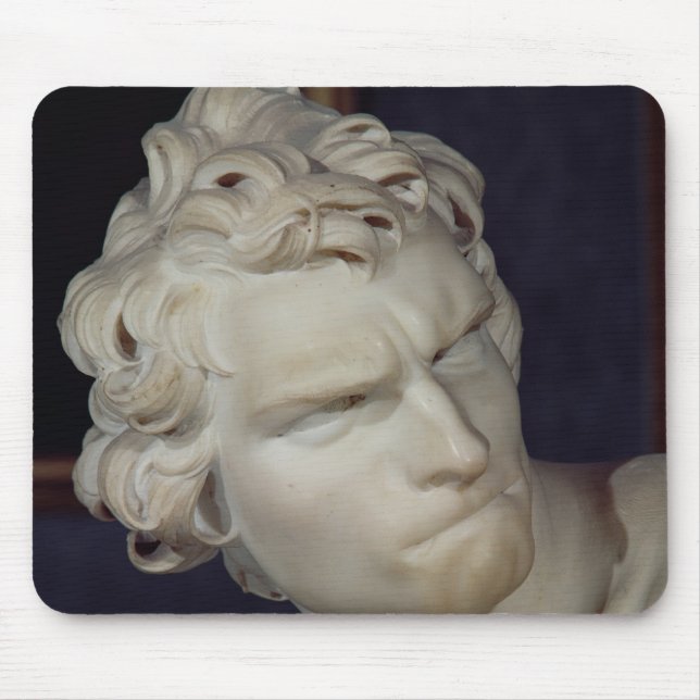 Mousepad David, detalhe da cabeça, 1623-23 (Frente)