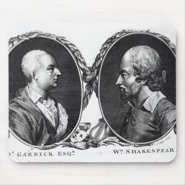 Mousepad David Garrick e Shakespeare (Frente)