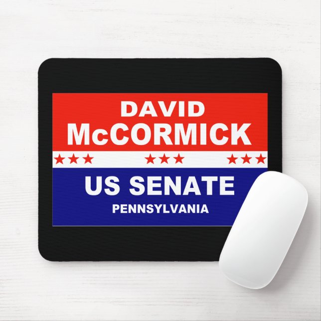 Mousepad David McCormick Senado Americano Pensilvânia 2022 (Com mouse)