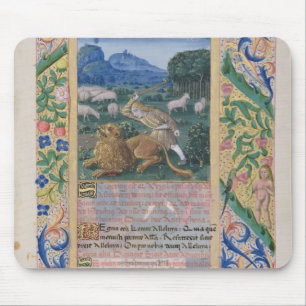 Mousepad David que defende os carneiros do seu pai contra a