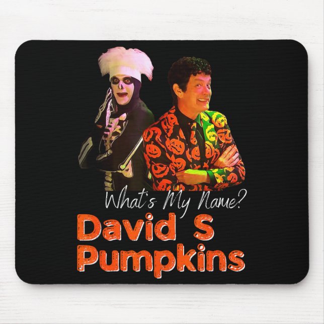 Mousepad David S Pumpkins Skeleton Funny Skit Men Clothing  (Frente)