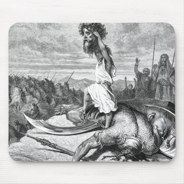 Mousepad David Slays Golias De Gustave Dore 1886 (Frente)