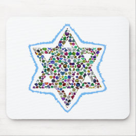 Mousepad David Star foi feito com Gemstones