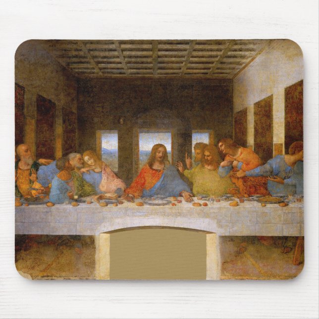 Mousepad Davinci Last Supper fine art impressão (Frente)