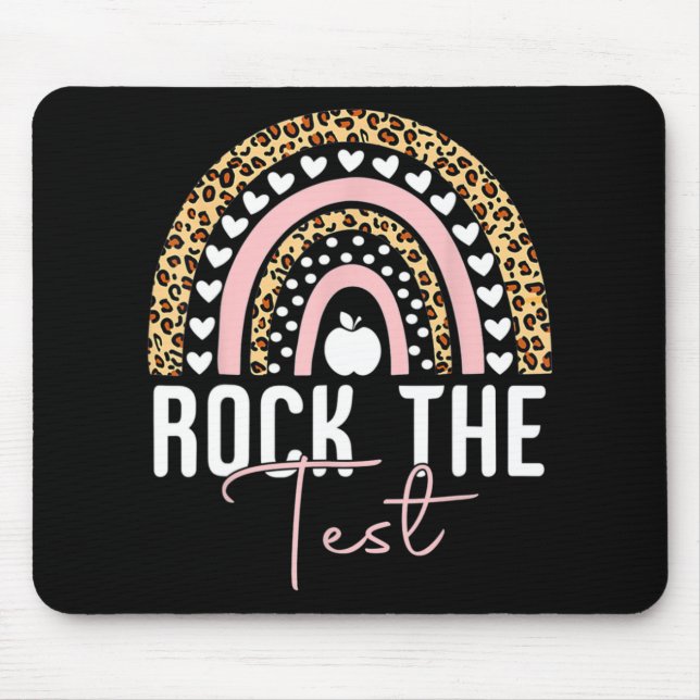 Mousepad Day Rock O Professor De Teste Rainbow Leopard Estu (Frente)
