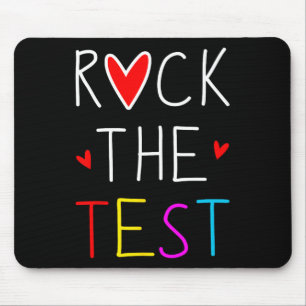Mousepad Day Rock The Test Teacher Testing Day Engraçado Pr