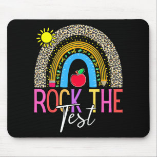 Mousepad Day Rock The Test Teacher Testing Day Leopardo Rai