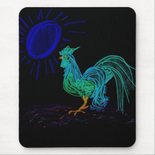Mousepad Dayglow Country Rooster