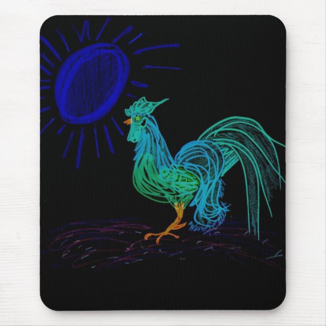 Mousepad Dayglow Country Rooster (Frente)