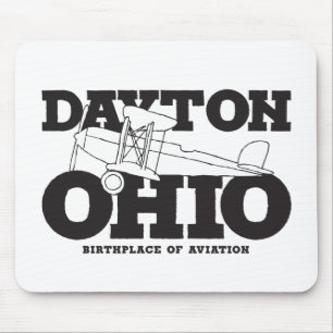 Mousepad Dayton Ohio Art Birthplace of Aviation Viagem Art