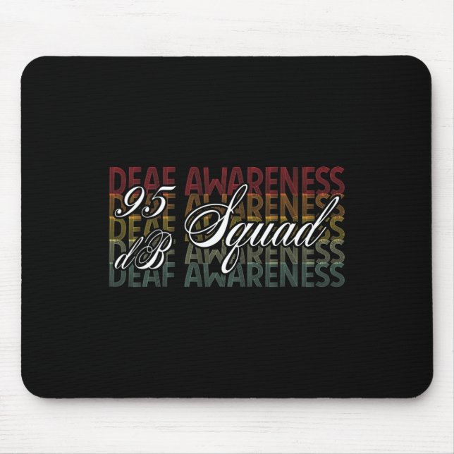 Mousepad Db Linguagem de Sinal de Mão Linguagem de Mão Sens (Frente)