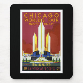 Mousepad De "A feira mundo, Chicago, 1933" vintages