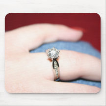 Mousepad de Anel de Casamento - Personalizável