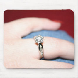 Mousepad de Anel de Casamento - Personalizável